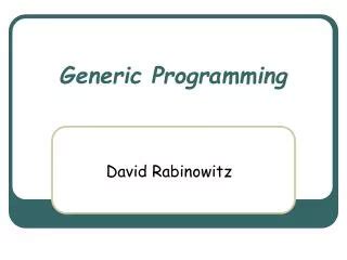 Image result for Defenition of Generic Programming