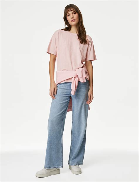 Buy Pure Cotton Tea Dyed T-Shirt at Marks & Spencer