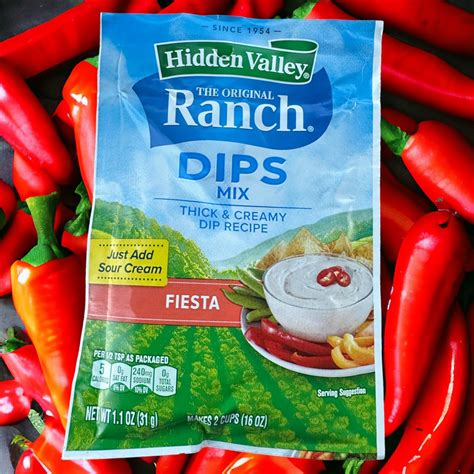 Hidden Valley Dips Mix, Fiesta Ranch 1.1 Oz Packets 11 in the Lot | eBay
