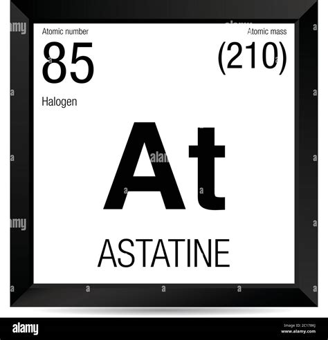 Astatine Element Symbol Astatine, Chemical Element Of The Periodic