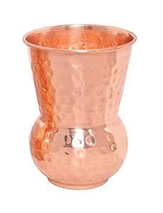 Buy S N INTERNATIONAL Unique Hammer Design Pure Copper Surahi Glass ...