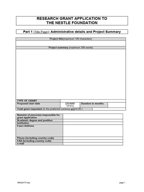 Image result for Grant Writing Form