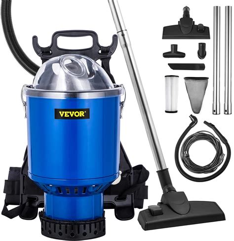 VEVOR Backpack Vacuum Cleaner, 4L Capacity, 5-in-1 Lightweight With ...