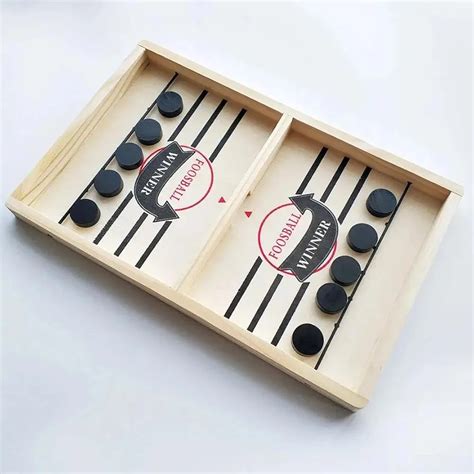 Children's Indoor Games| Bouncing Chess Wooden Table Ice Hockey Bumper ...