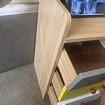 Kawachi Modern Engineered Wood Bedside Table with 3 Spacious Drawers ...