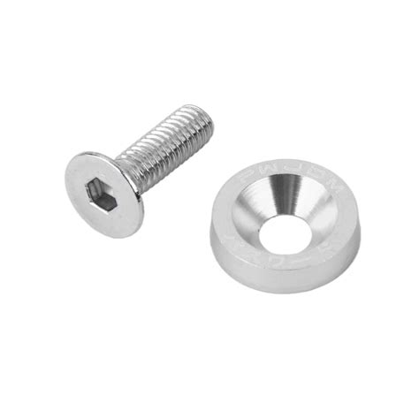 10x Bumpers Fender Washers Kit Bolt Screw Engine Universal Silver– UNIQKART