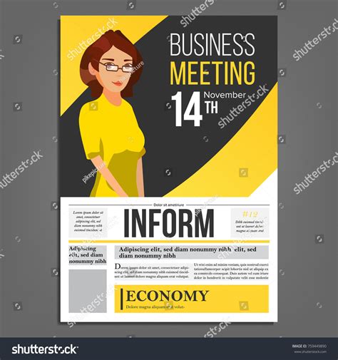 Business Meeting Invitation Poster 的图像结果
