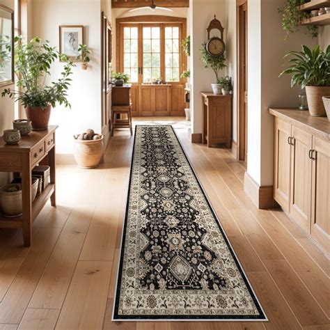 Washable Hallway Runner Rug 3x12: Non Slip Runner Rugs with Rubber ...