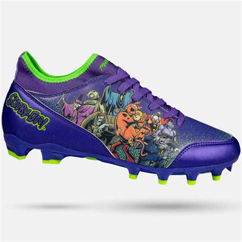 Scooby-Doo 'Unmasked' Purple Youth Football Cleats - Velocity 3.0 by ...