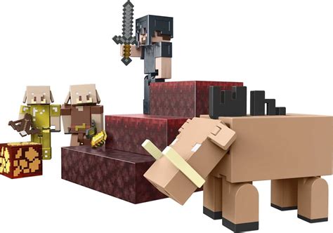 Buy Minecraft Crimson Forest Conquest Story Pack, Figures With ...