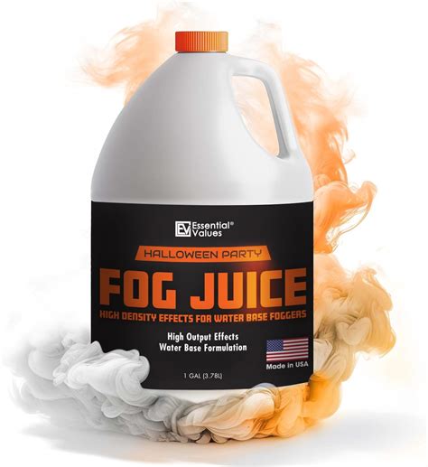 Essential Values Fog Fluid | High Density Fog Machine Liquid (3.78 L ...