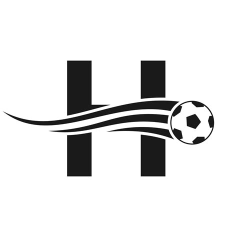 Soccer Football Logo On Letter H Sign. Soccer Club Emblem Concept Of Football Team Icon 19514197 ...