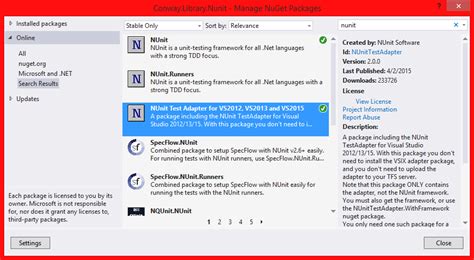 Image result for NUnit Visual Studio