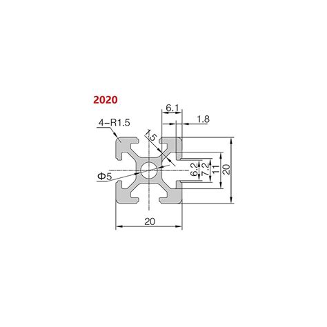 2PCS 1000mm 2020 Aluminum Profile Extrusion T Slot India | Ubuy