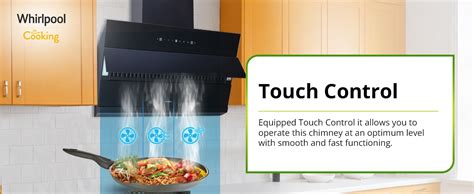 Whirlpool 90cm 1600 m3/hr Filterless Autoclean Kitchen Chimney with 11 ...