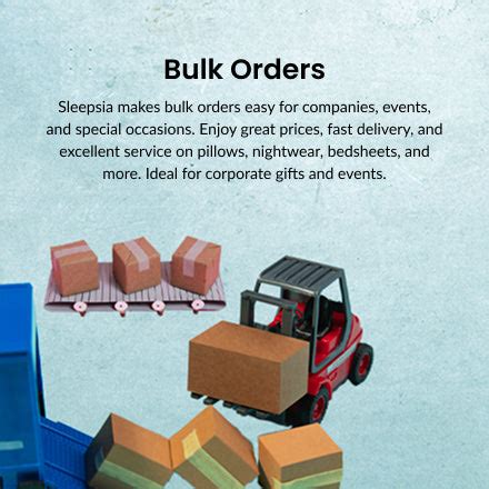 Bulk Order – Sleepsia India Pvt Ltd