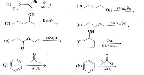 Consider the following reactions and identify how many reactions can ...