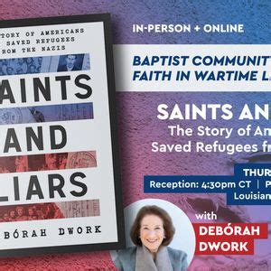 Baptist Community Ministries Faith in Wartime Lecture: Debórah Dwork ...