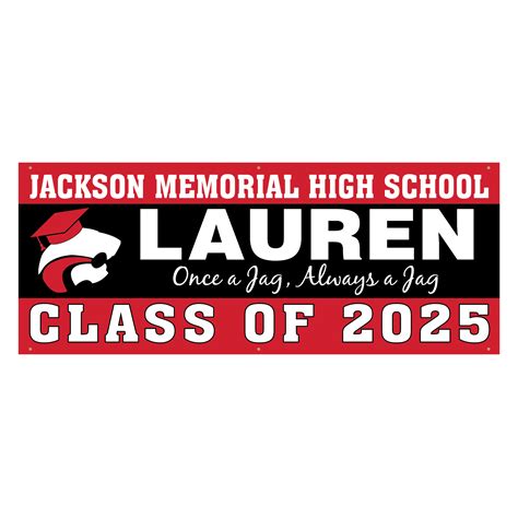 Jackson Memorial High School Class of 2025 Banner