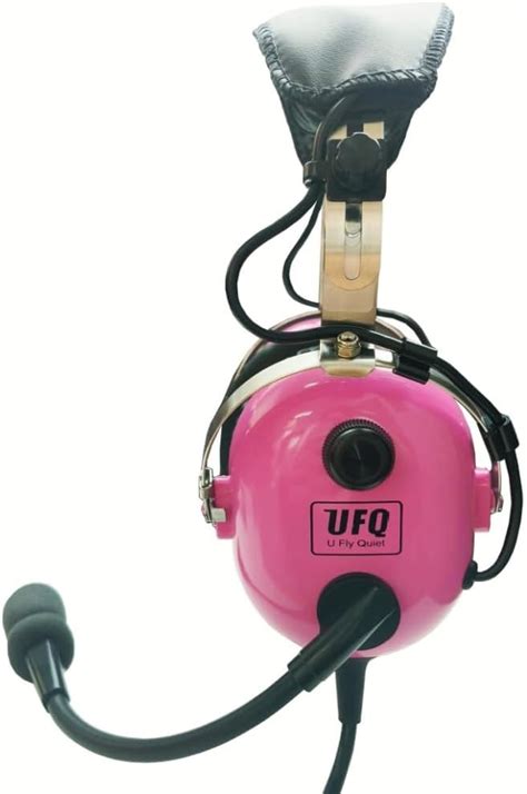 UFQ Pink A28 ANR Aviation Headset Delux Pink Color India | Ubuy
