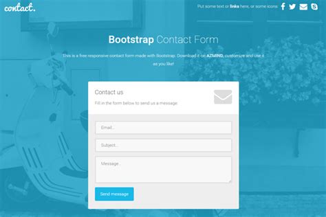 Image result for Create a Contact Form Bootstrap