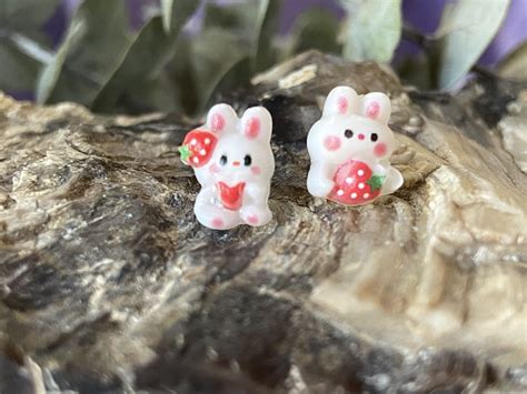 Brat Bunny Studs Hypoallergenic Earrings - Brat Earrings