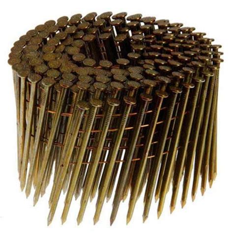 Grip Rite Prime Guard GRC8PD 15-deg Bright Wire Coil Nails, Smooth 2-3/ ...