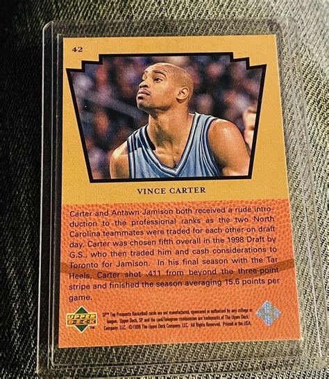 Vince Carter College 2016 Vince Carter 18 Values MAVIN