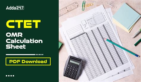 CTET OMR Calculation Sheet PDF Download