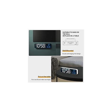 Buy Digital Clock Large Display Music LED Digital Alarm Clock ...
