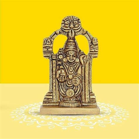 10Club Lord Balaji Idol - 1 Pc - 100% Pure Brass | Venkateswara Balaji ...