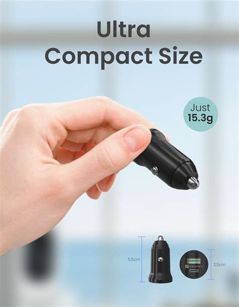 Buy Portronics Car Power Mini Dual Port USB Car Charger
