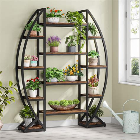 Amazon.com : BACEKOLL Plant Stand Indoor with Grow Lights, 9 Tiered ...