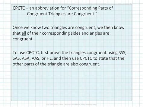 5.3 Congruent Triangle Proofs & CPCTC | PDF