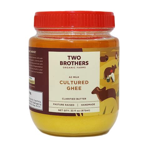Two Brothers Organic Farms Grass Fed A2 Ghee 32Oz | Ubuy India