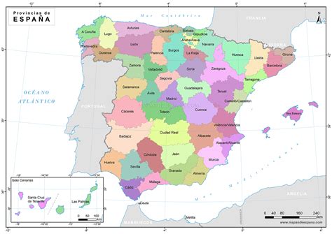 Mapa provincias de España