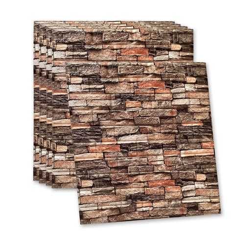 Buy POPPAP 3D Wall Panels Peel and Stick 3D Wallpaper PVC Foam Faux ...