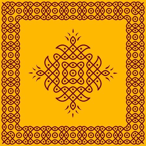 Dhara Creation Kolam Backdrop Cloth for Pooja Decoration South Indian ...