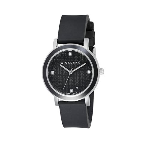 Giordano Women's Black Dial Silicone Strap Watch (2932-01) : Amazon.in ...