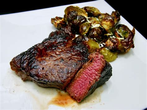 Top Sirloin Medallion ($3) seared on high heat on cast iron and basted ...