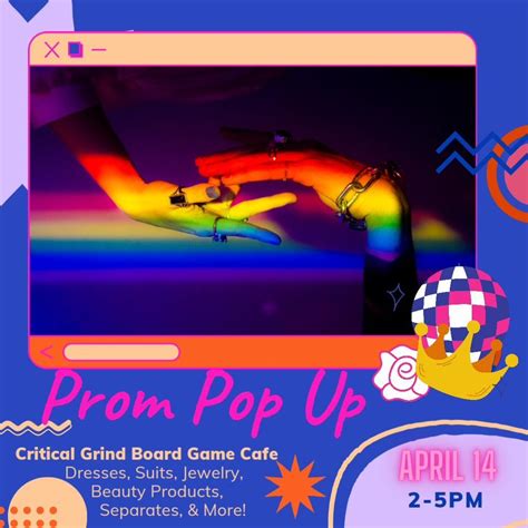 Prom Pop Up Free Clothing, Critical Grind Board Game Cafe, Crest Hill ...