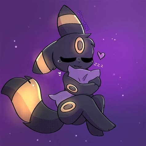 She really like your pillow - Umbreon Fan Art by Glacytale on DeviantArt
