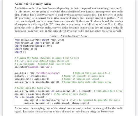 Image result for Audio From a Numpy Array