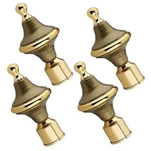 Buy GROWNIX Curtain Brackets Finials- Pack of 4 pcs (Finials 2 Pair ...