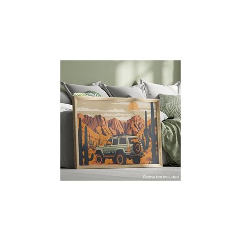 Inspirational Wall Art Co. - Desert Jeep | Vintage India | Ubuy