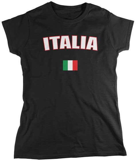 Italy Country Flag Ladies T-shirt, Italian Pride, Italia, Nationality ...