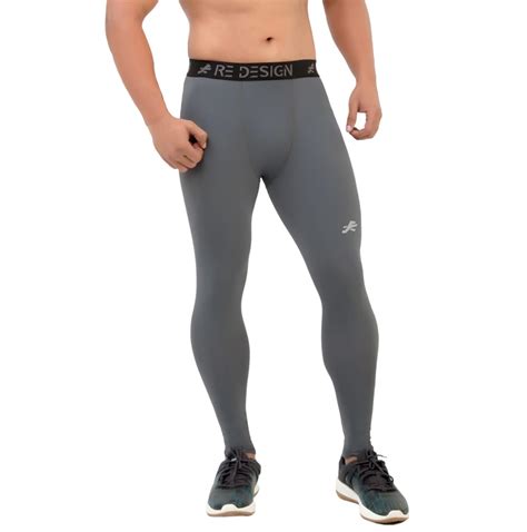 Nylon Compression Pant and Full Tights For Men (Dark Grey) – ReDesign ...