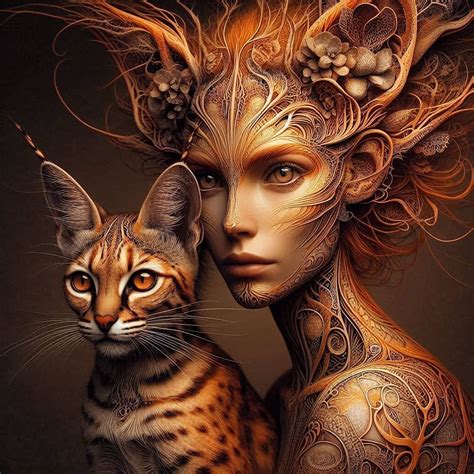 Feline Goddess!!!! - AI Generated Artwork - NightCafe Creator