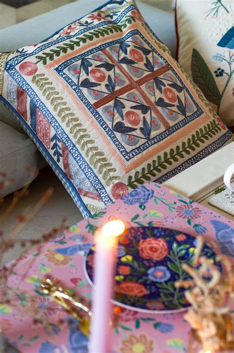 Buy Marina Embroidered Cushion Cover Online | Wishing Chair