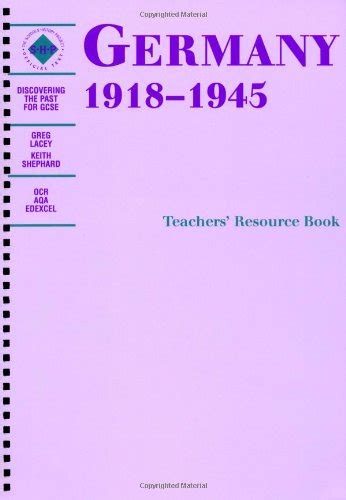 Germany 1918-1945 Teacher's Book (Discovering the Past for GCSE ...